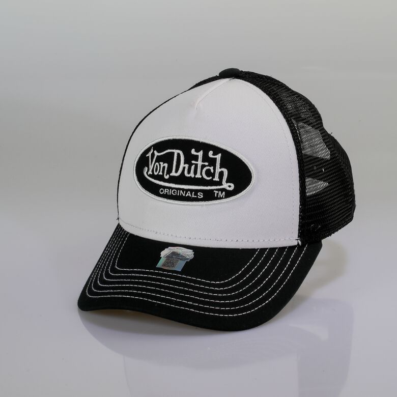 (image for) von dutch shop Von Dutch Originals -Trucker Boston Cap, white/black F0817666-01182